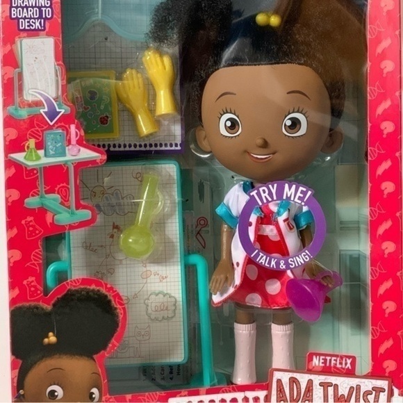 NIB. NETFLIX Ada Twist Scientist Lab Doll - Picture 3 of 6